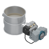Stop valves with seal, pneumatically operated, rotary actuator - Regulating and shut-off valves